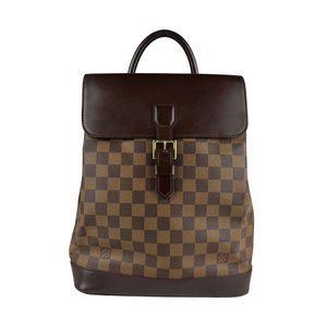 LOUIS VUITTON Brown Damier Leather Backpack